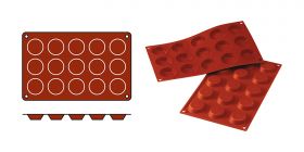 Bakmat Tartelettas-Mini silicoon (rood) Silikomart EMG 70053