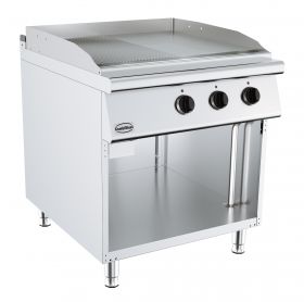 Bakplaat / Grillplaat Base 900 Elektrisch Geribd/Glad Glad/geribd - 80x90x90 cm Combisteel 7178.3180