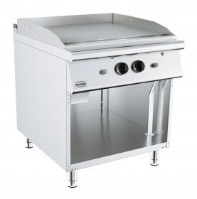 Bakplaat / Grillplaat Base 900 Gasbakplaat Chroom Verchroomd glad - 80x90x90 cm Combisteel 7178.3190