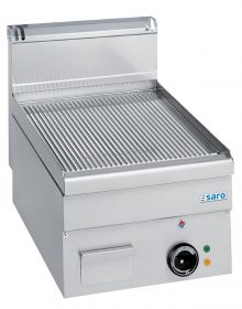 Bakplaat / Grillplaat Elektrische Geribbeld Tafelmodel 400X600 Model Eft46R Saro 504-1105