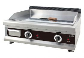 Bakplaat / Grillplaat Gasbakplaat Chroom Propaan Verchroomd glad - 80x57,5x36,5 cm Combisteel 7539.0040