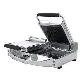 Contactgrill glad-geribbeld glas SpidoCook EMG 596055