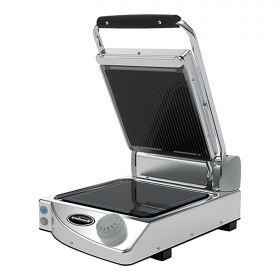 Contactgrill glad-geribbeld keram. glas SpidoCook EMG 596050