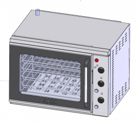 Cube Ss-6 Convectieoven - 79,6x67x58 cm Combisteel 7500.0025