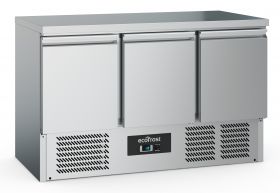 Gekoelde werkbank Koelwerkbank 3 Deuren - 136,5x70x87,6 cm Combisteel 7950.5080