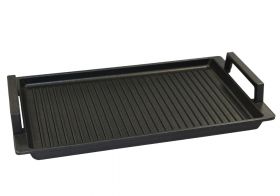 Grillpan / Grillplaat Eurolux Premium Met Handvatten 41 X 24 2,5 Cm, Geribbeld Saro Eu1003-3