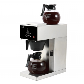 Koffiemachine Incl. 2 Glazen Koffiekannen 1.8L - 20,5x40,5x45,5 cm Combisteel 7535.0010