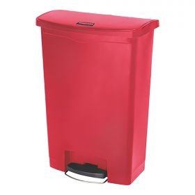 Pedaal afvalbak 90L PE (rood) Rubbermaid EMG RM1065