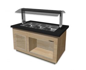 Saladette / Saladebar Model Premium Line- Sb-K 130 Oak Saro 366-2700