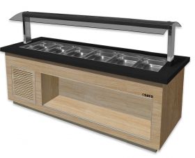 Saladette / Saladebar Model Premium Line- Sb-K 230 Oak Saro 366-2715