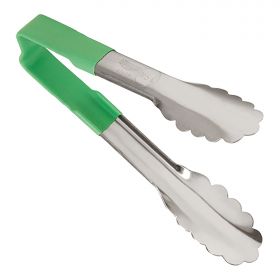 Serveertang L.15 cm RVS (groen) EMGA EMG 721907