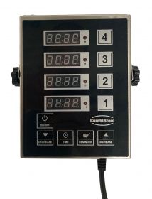 Thermometer / timer Digitale Keukentimer 4 Kanalen Dkt-4 - 13x17x3,6 cm Combisteel 7517.0005