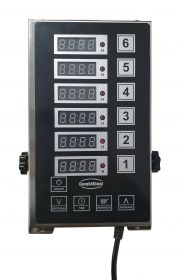 Thermometer / timer Digitale Keukentimer 6 Kanalen Dkt-6 - 13x24x3,6 cm Combisteel 7517.0010