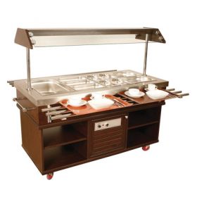 Warm Buffet GN 4/1 - 150x70x140 cm Combisteel 7078.0030