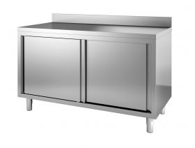 Werktafel Schuifdeuren Rand - 100x70x85 cm - EU lijn Combisteel 7452.3075